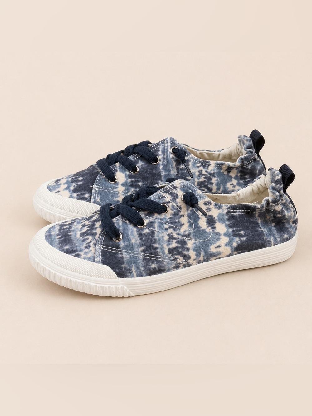 TRETORN Women's Meg Slip On Sneakers in Shibori Navy Size 8.5 New!